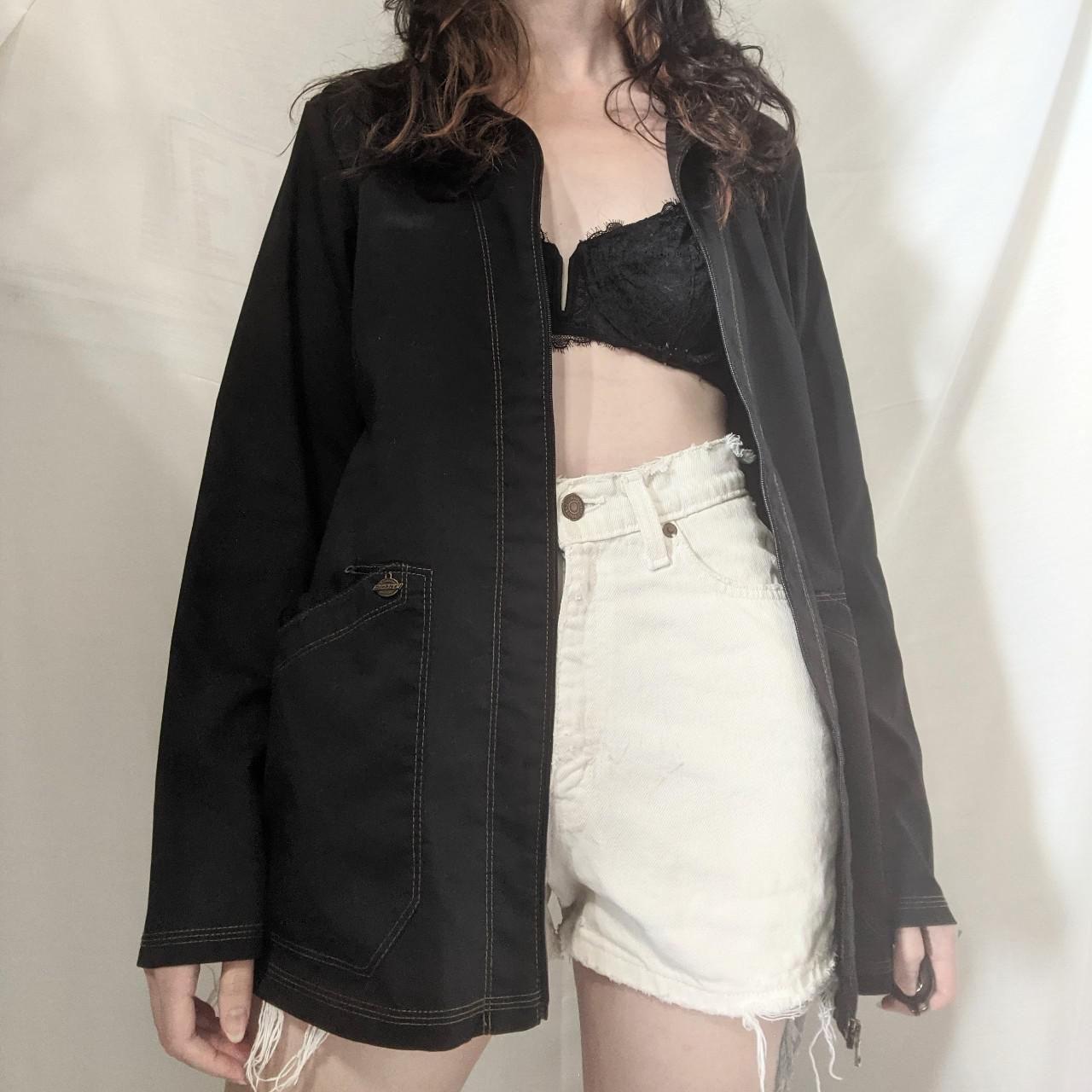 dickies black jean jacket