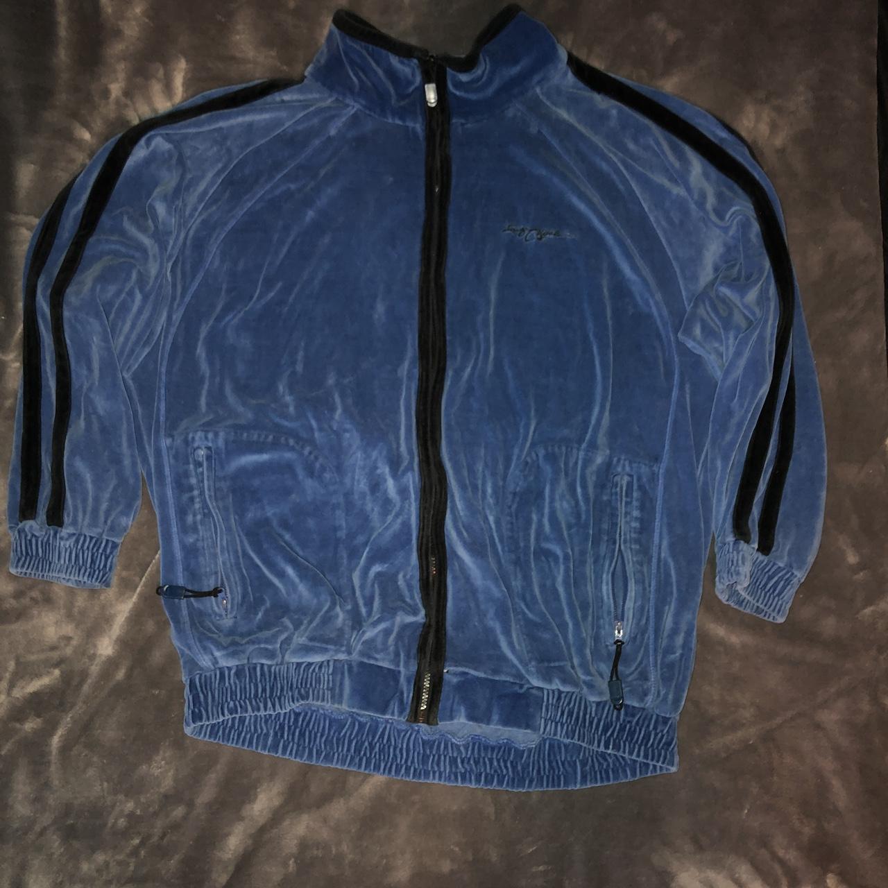 VINTAGE FUBU VELOUR , ZIP UP TRACK JACKET , SIZE LARGE...