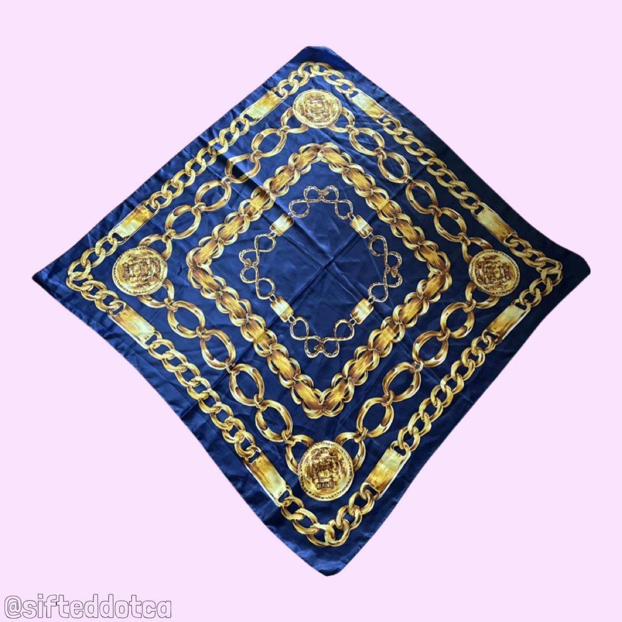 Chanel Women's Gold and Navy Scarf-wraps