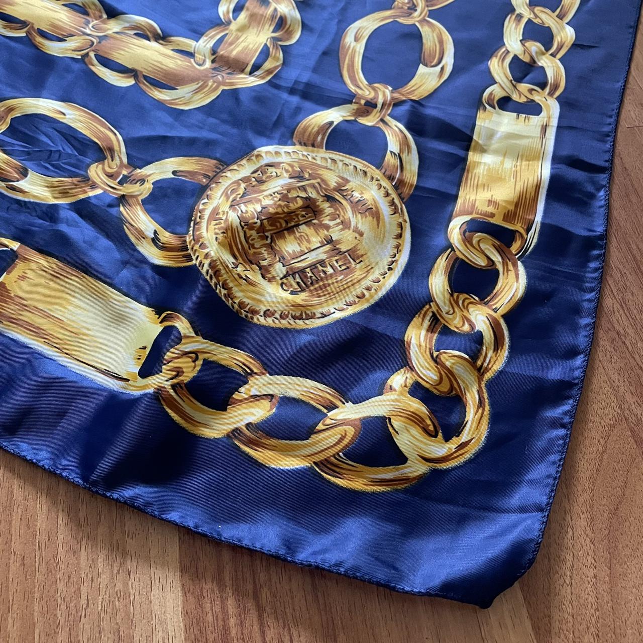 Chanel Women's Gold and Navy Scarf-wraps (2)