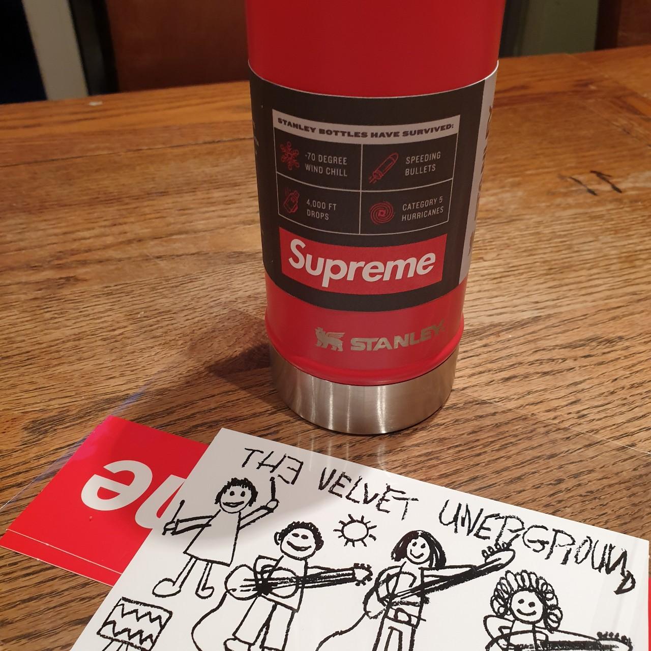 Supreme Stanley 20 oz. Vacuum Insulated Bottle Red Thermos FW19 BOGO Box  Logo DS