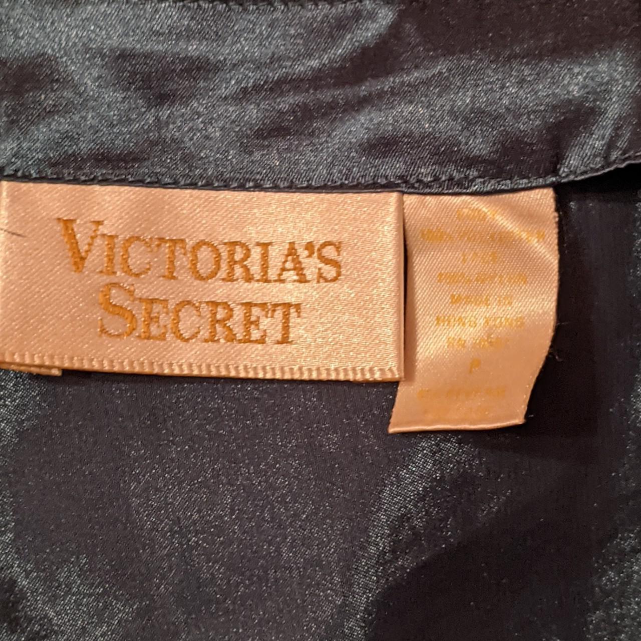 Vintage Victoria's Secret gold label lace trim green... - Depop