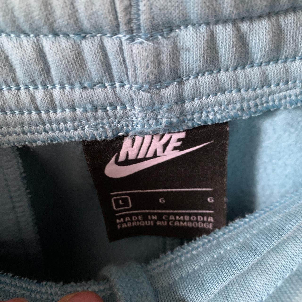 Large Nike men’s baby blue joggers Sold out Fit... Depop