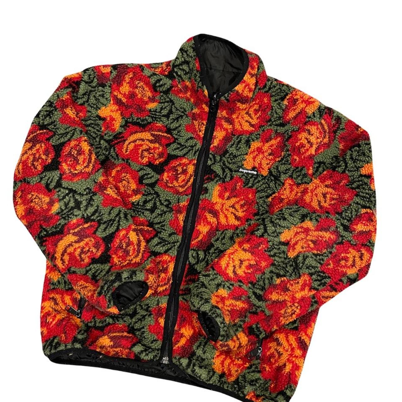 Supreme rose fleece reversible jacket, Nice...