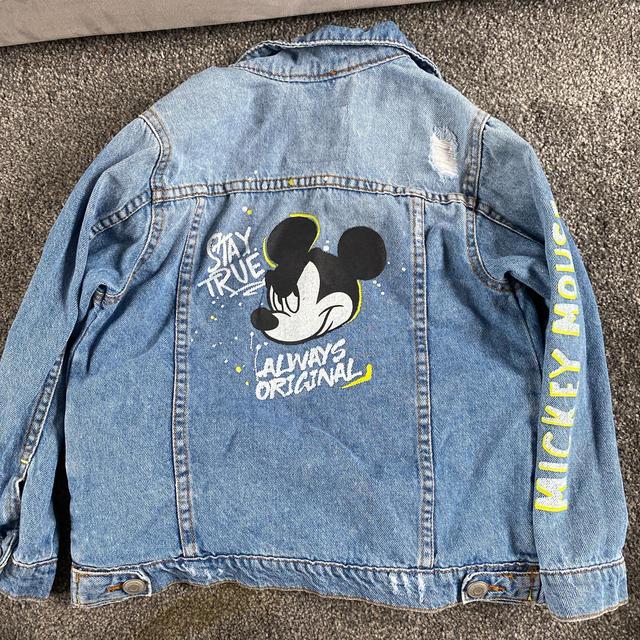 Zara mickey mouse sale denim jacket