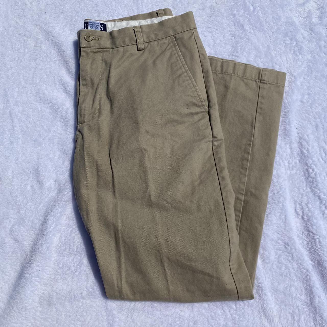 Chaps Men's Tan and Khaki Trousers | Depop