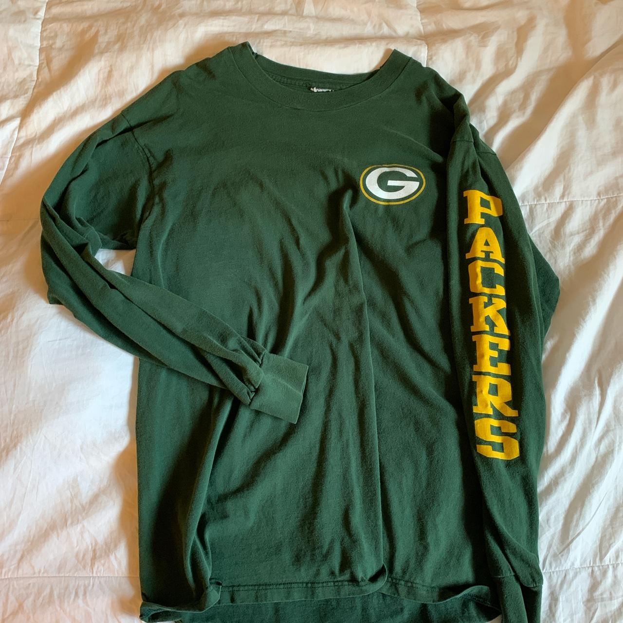 Green Bay Packers Long Sleeve T-Shirt • Size: - Depop