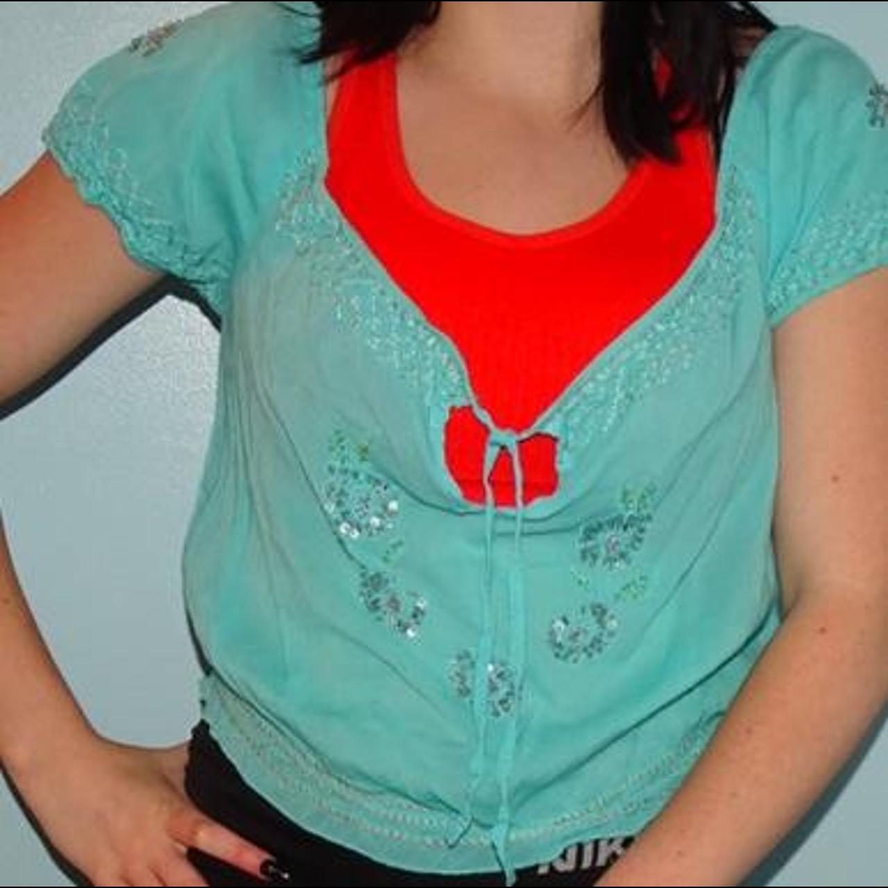 Rampage Women's Blue Blouse (2)