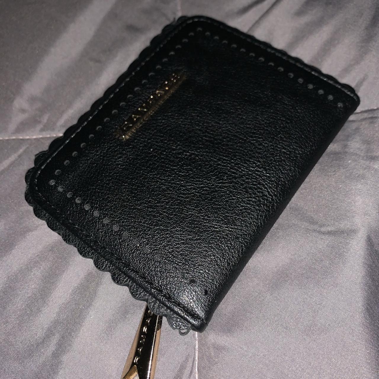 Cute little black wallet with coin purse. Zipper is... - Depop