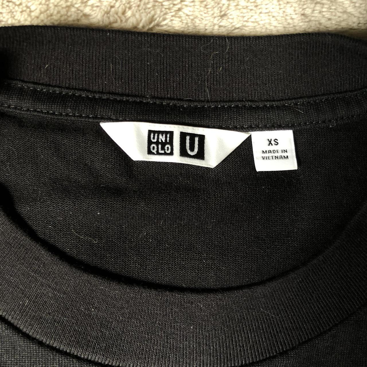 Black Uniqlo brand cotton shirt size XS worn only... - Depop