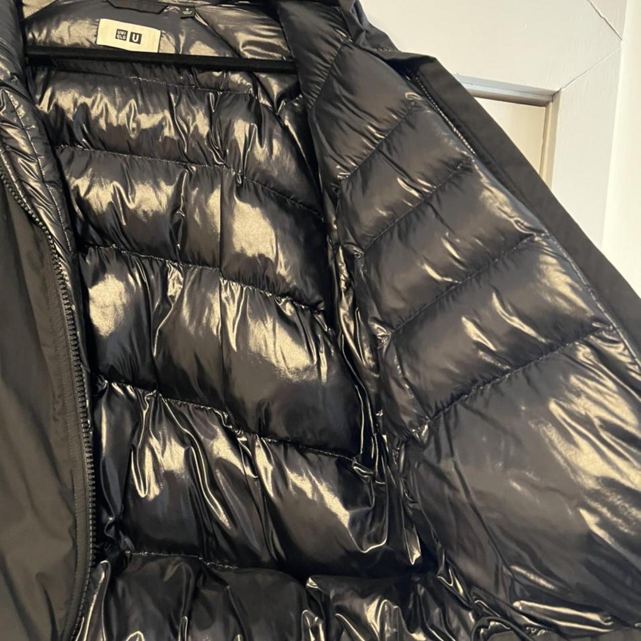 YZY GAP-styled black puffer jacket from the Uniqlo U... - Depop