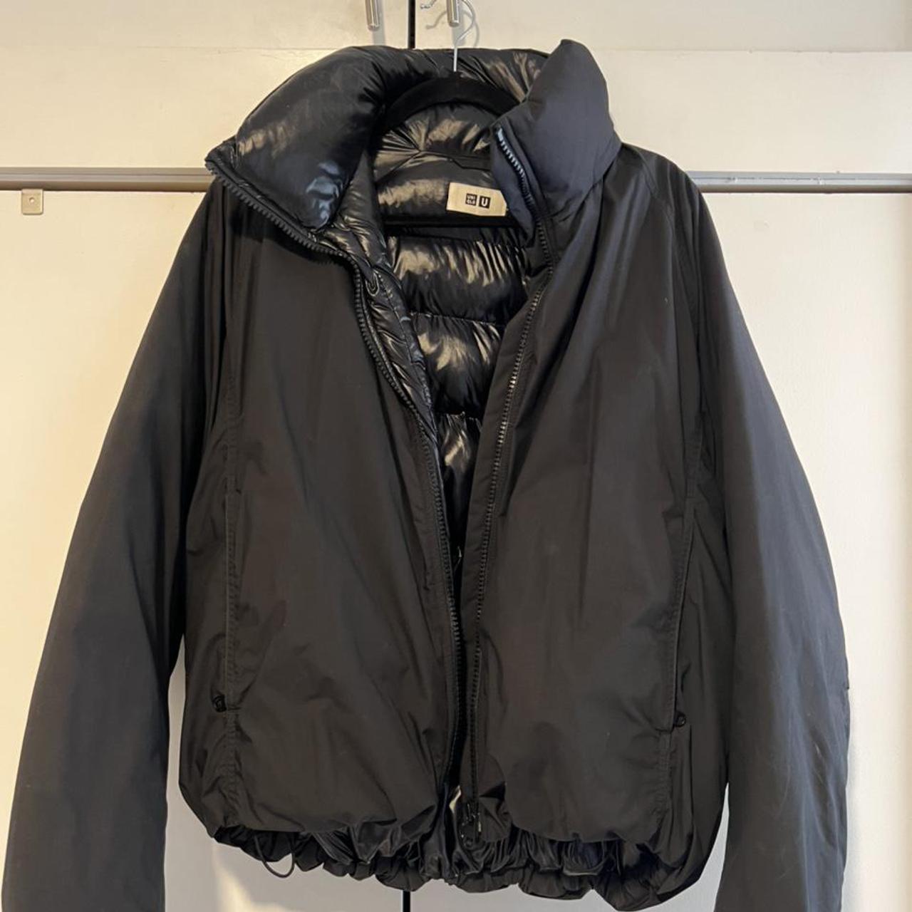 YZY GAP-styled black puffer jacket from the Uniqlo U... - Depop