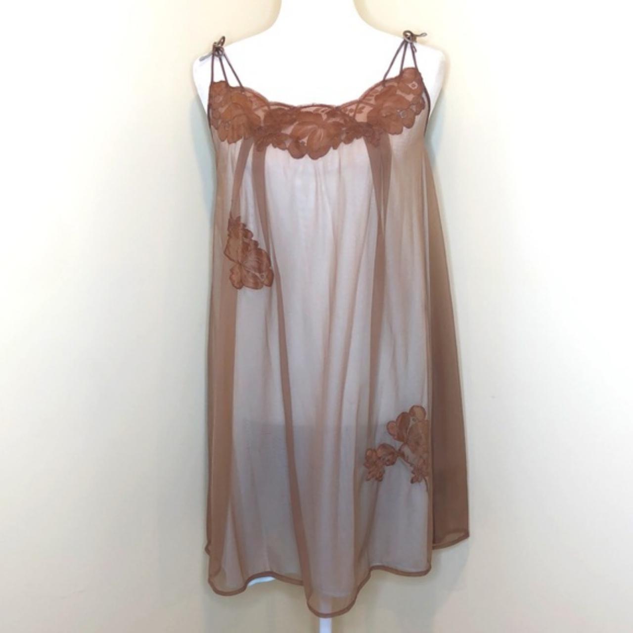 70's gossard artemis baby doll slip & matching... - Depop