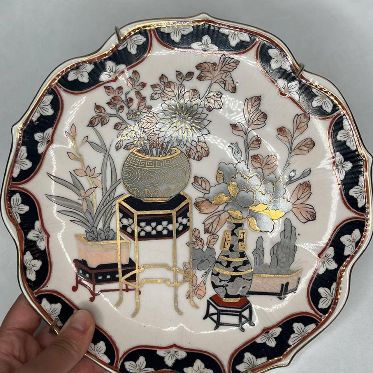 Vintage toyo japan decorative wall plate Greys,... Depop