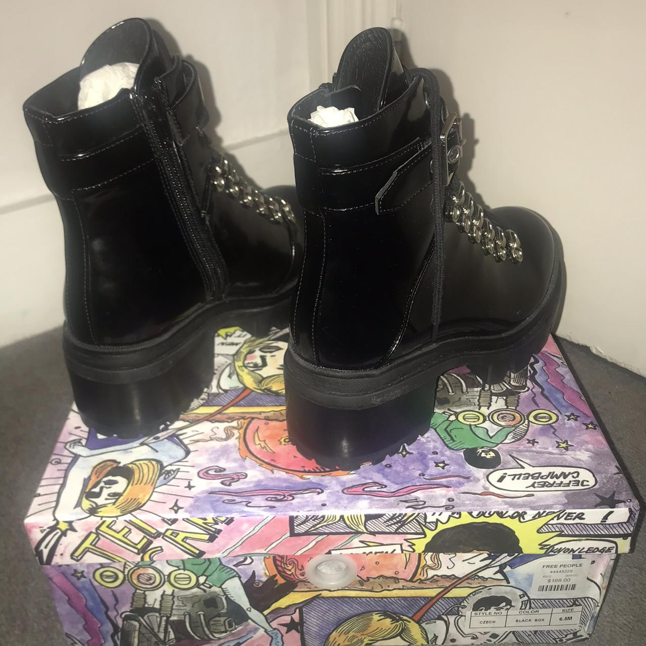 Jeffery Campbell Czech Combat boots BLACK Brand... - Depop