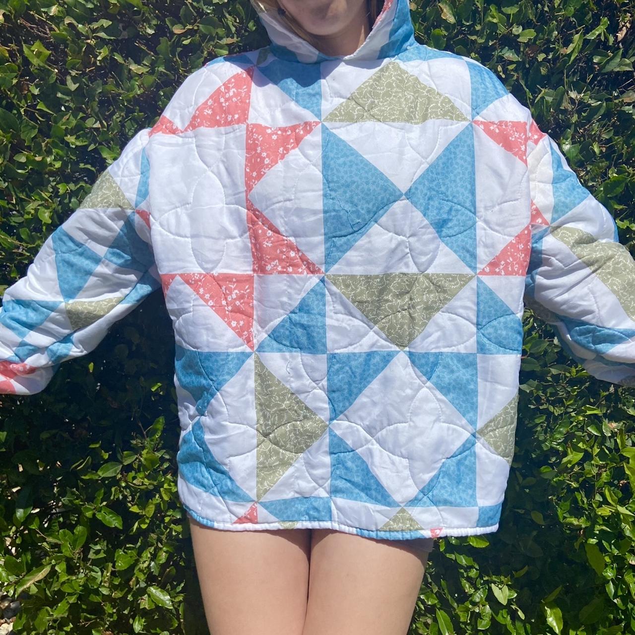 QUILTED PATCHWORK HOODIE