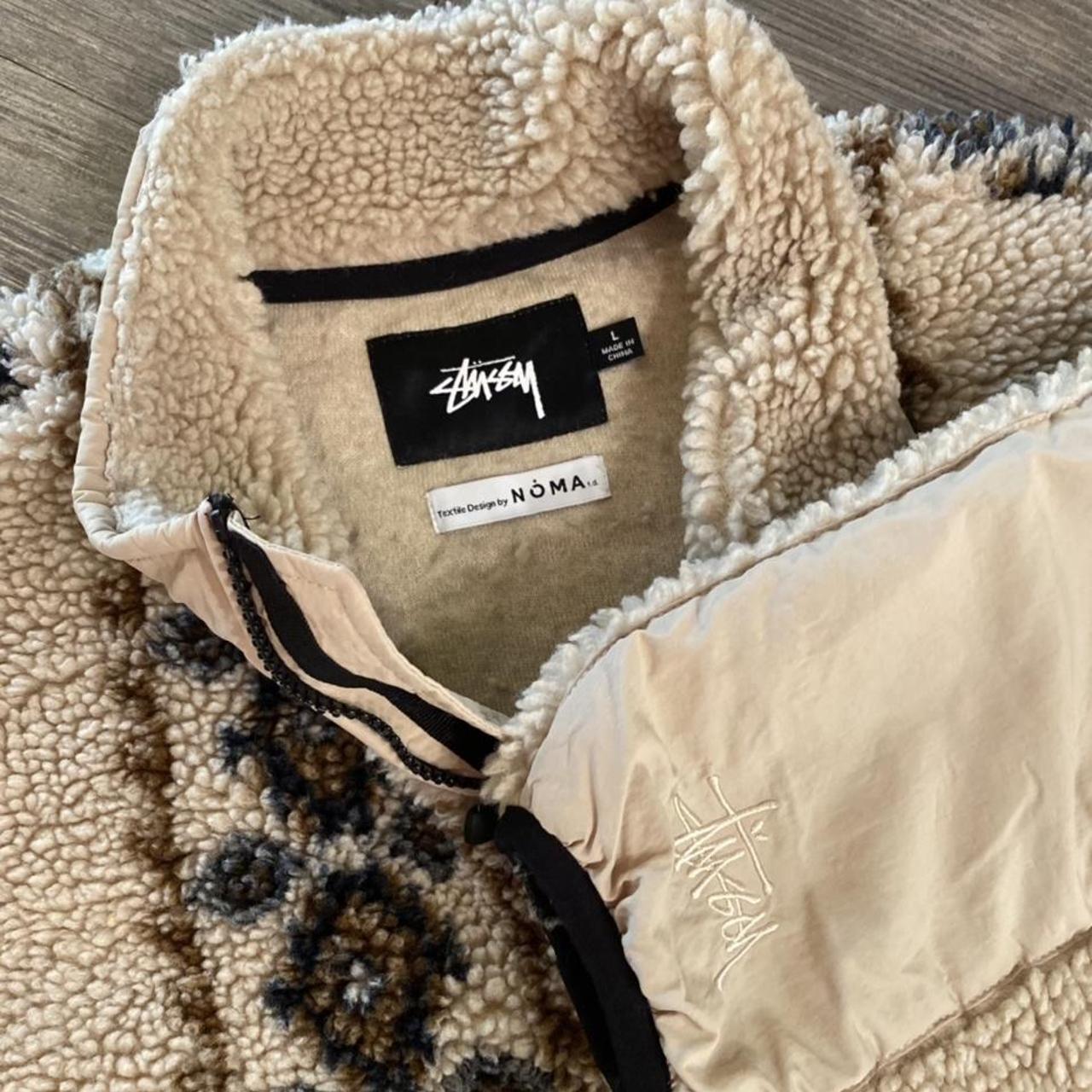 Stussy NOMA Lima Jacquard Sherpa Jacket. Tagged L....