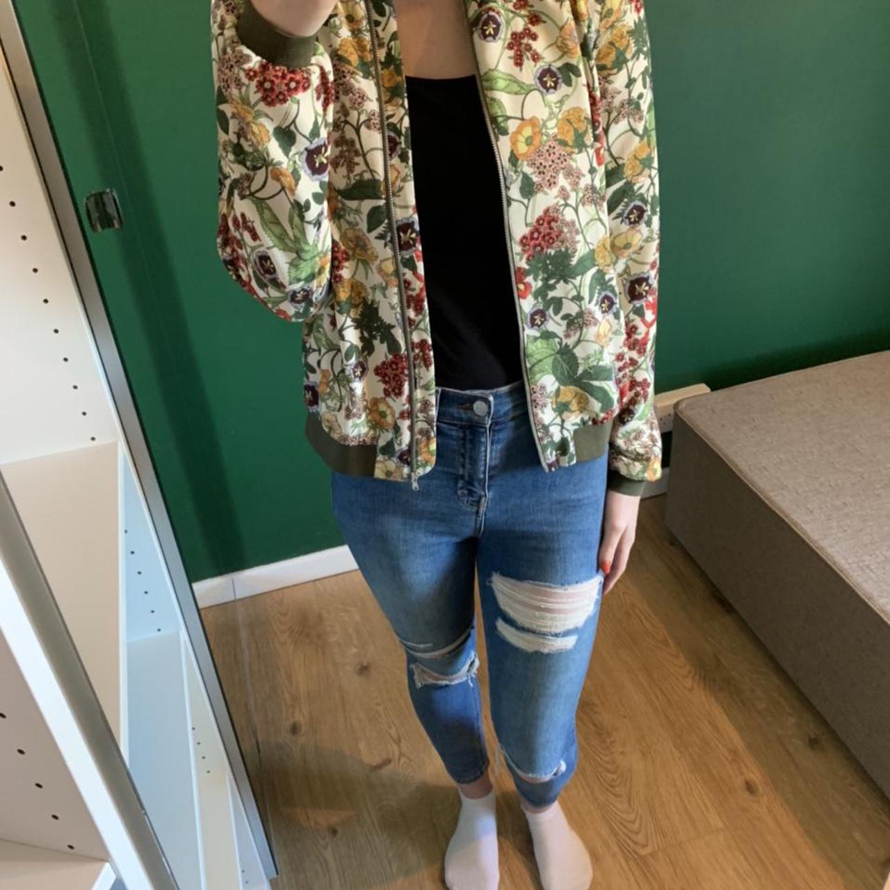 zara colourful jacket