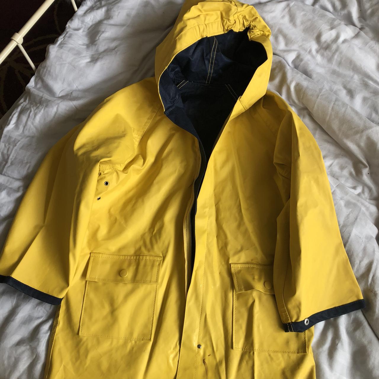 Vintage yellow raincoat bought from Northern Quarter... - Depop