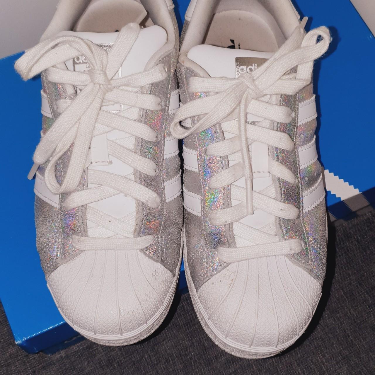 Adidas superstar glitter clearance holographic