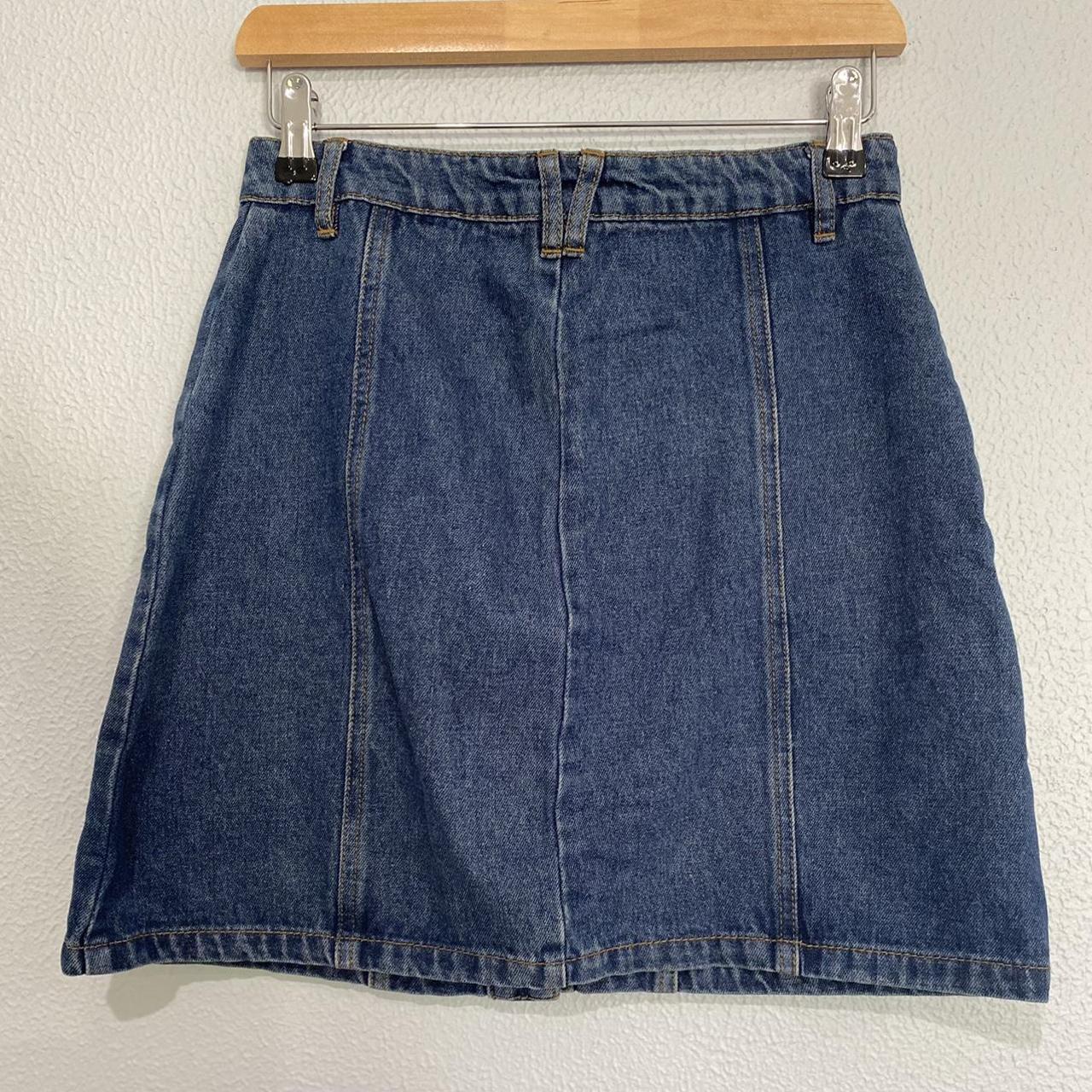 MISS SHOP - DENIM MINI SKIRT SIZE: Small... - Depop