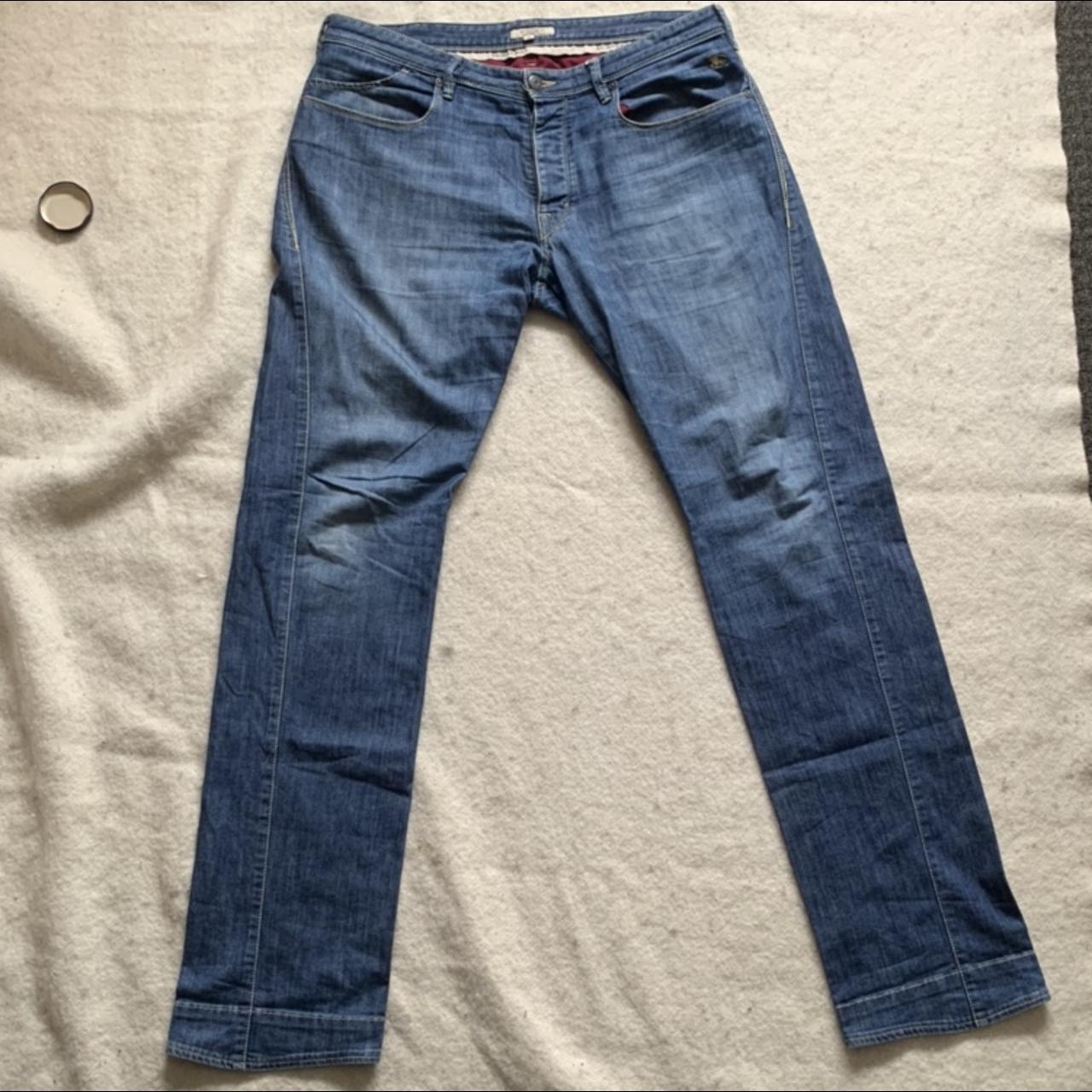 Burberry Men's Blue Jeans | Depop