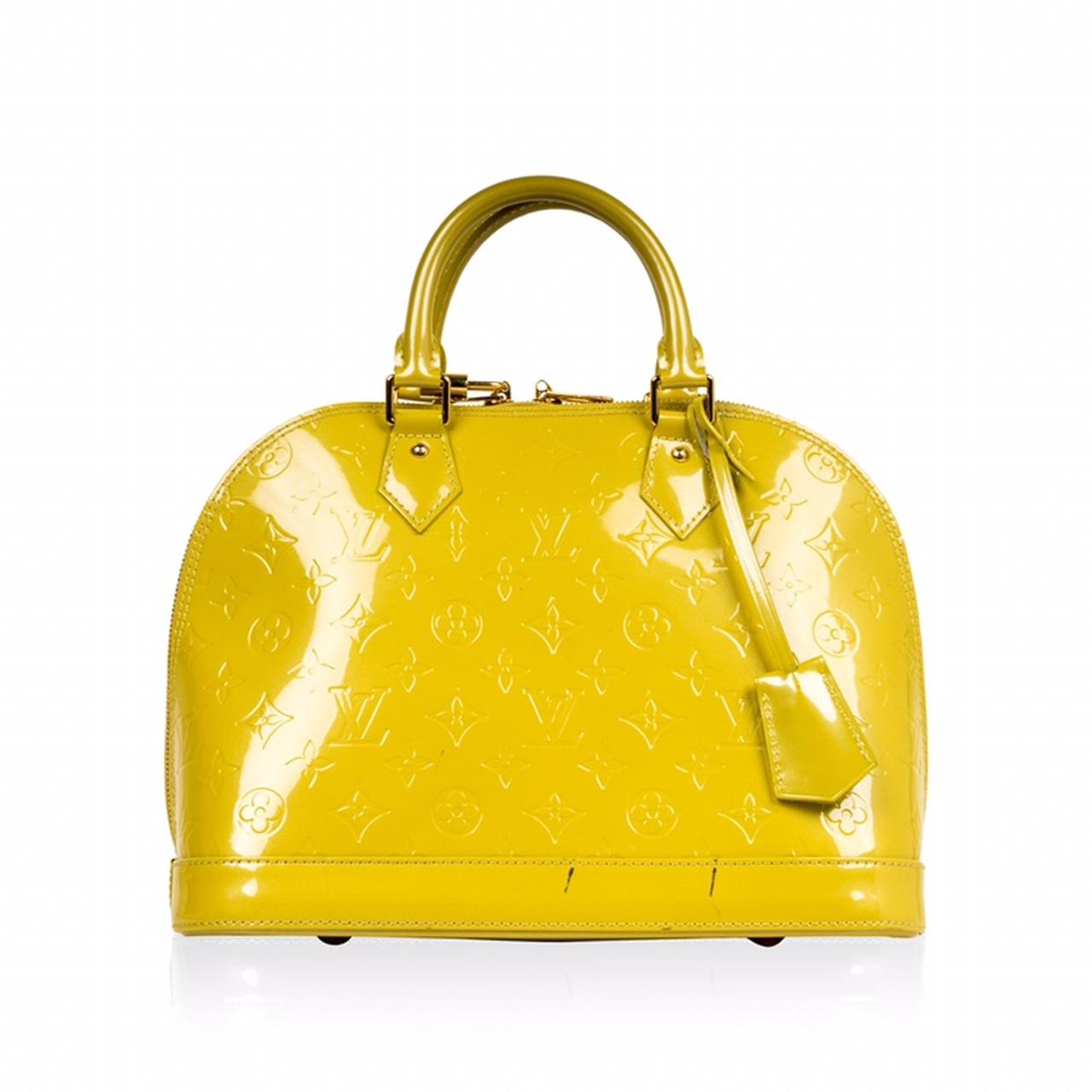 LOUIS VUITTON Bag Alma PM Citron Yellow Epi Leather at 1stDibs