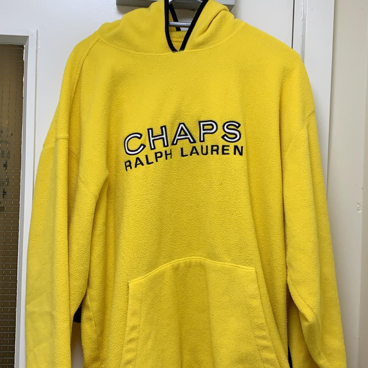 Chaps ralph lauren sales hoodie yellow