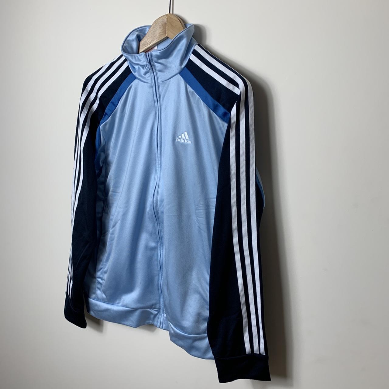 Light blue clearance adidas windbreaker