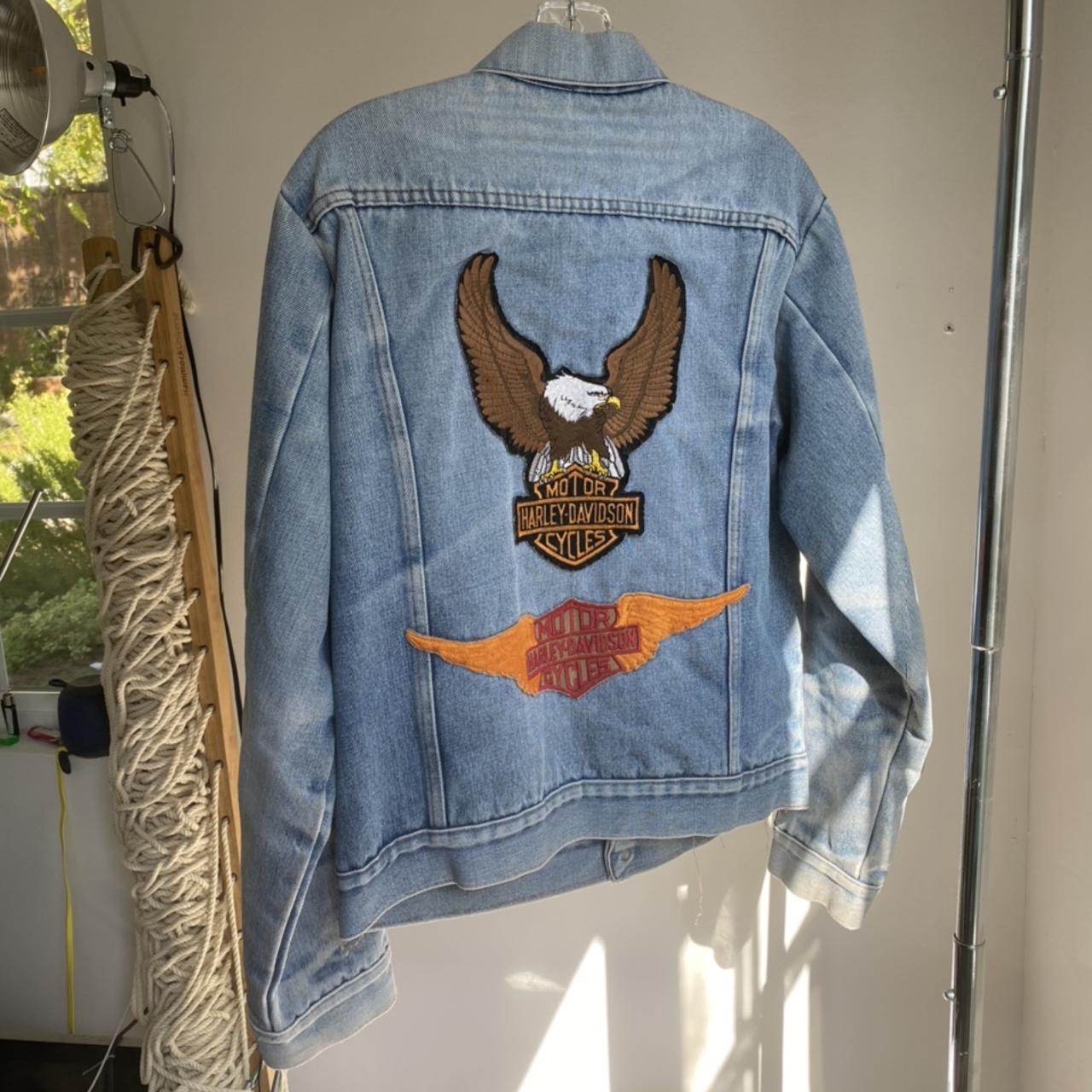 Vintage harley deals davidson denim jacket