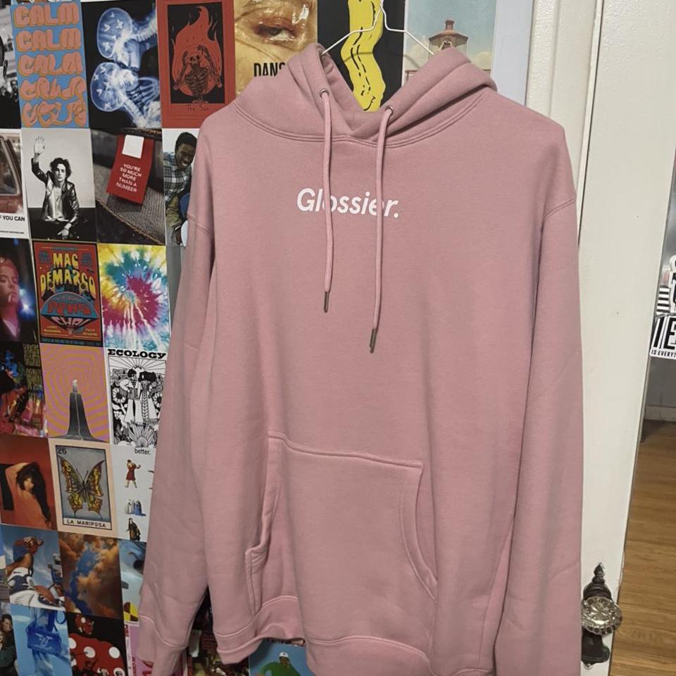 Brand New Original Pink Glossier Hoodie 💗 Size: - Depop