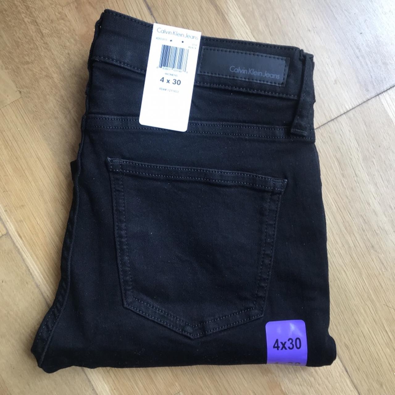 Calvin Klein Black Ultimate Skinny Jeans 4 x 30... - Depop