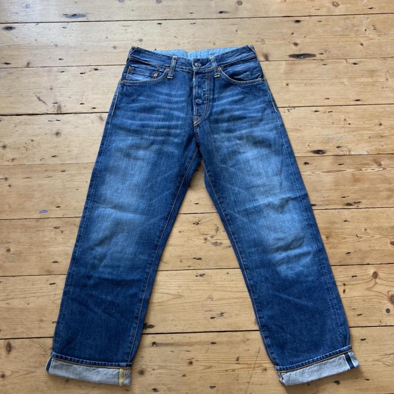 Evisu womens jeans waist 28” x length 28”... Depop