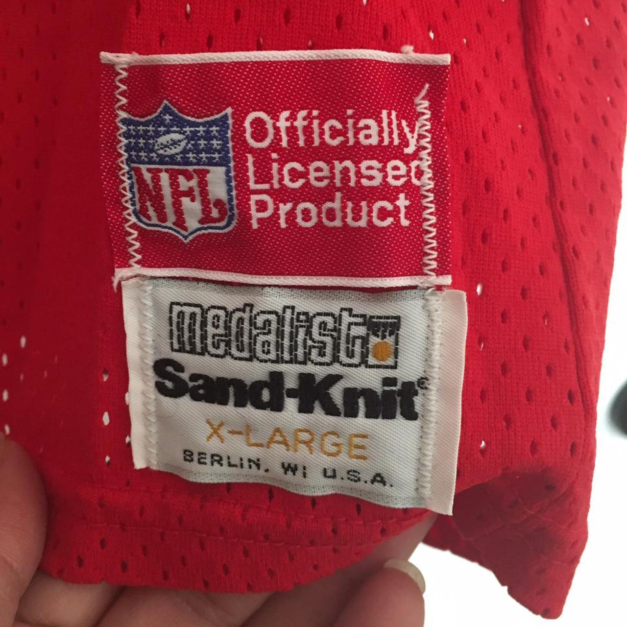 Vintage 80s Sand Knit Joe Montana Jersey 