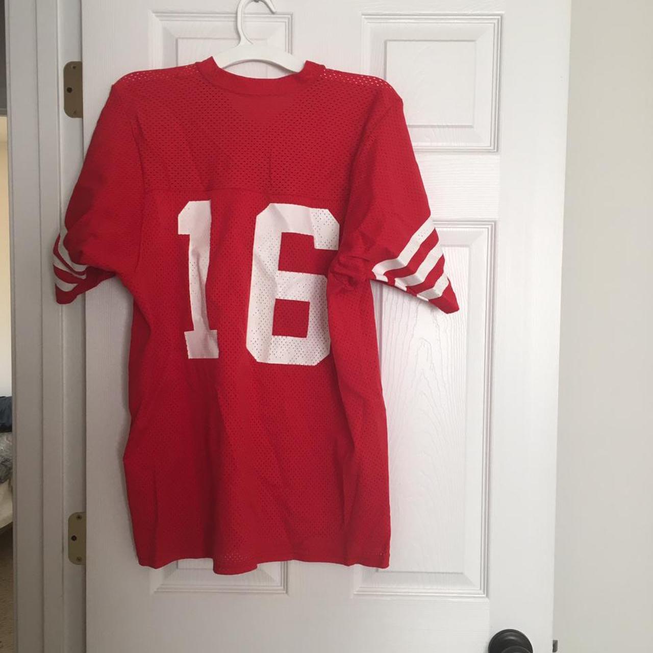 Joe Montana Jersey Vintage Jersey SF 49ers NFL - Depop