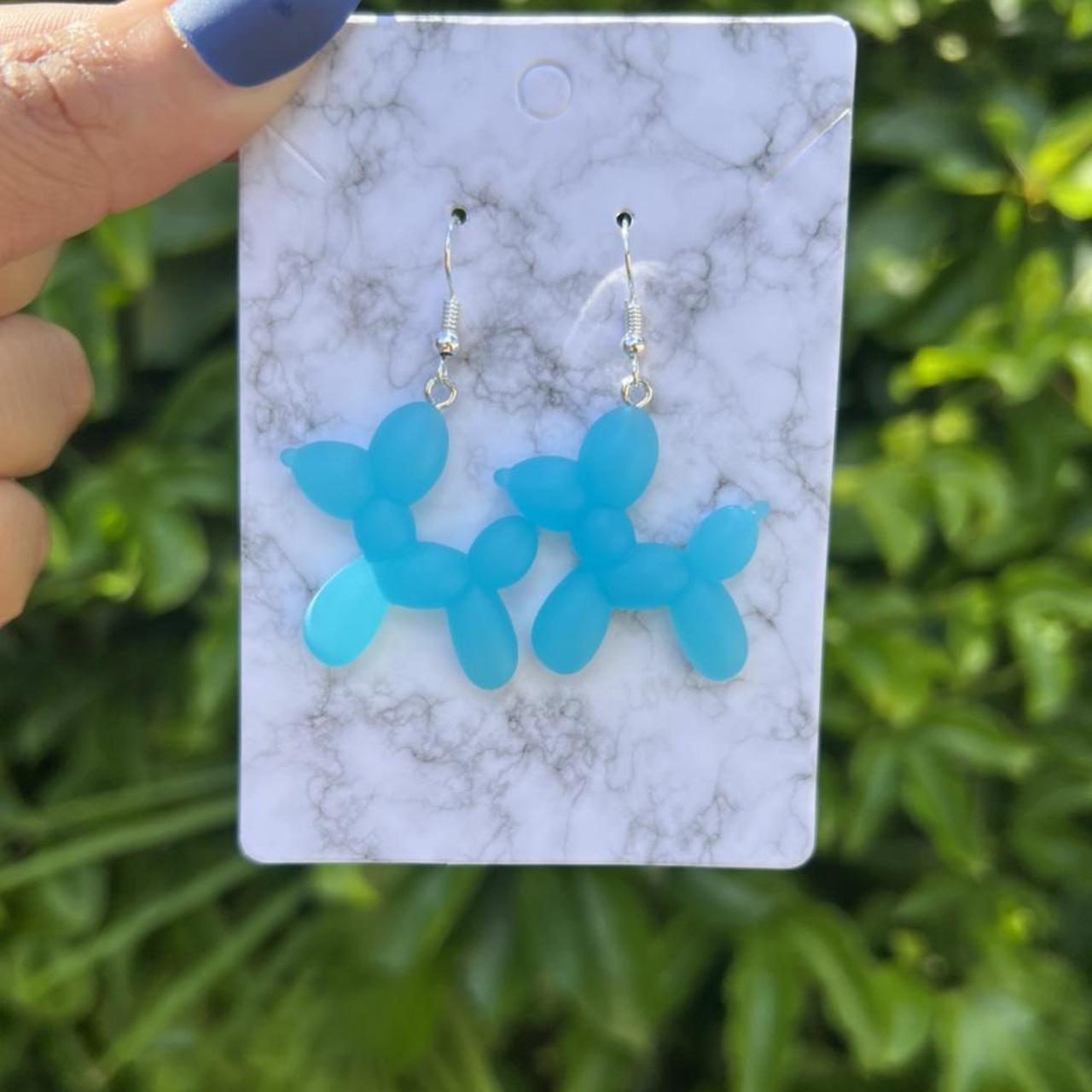 balloon dog earrings