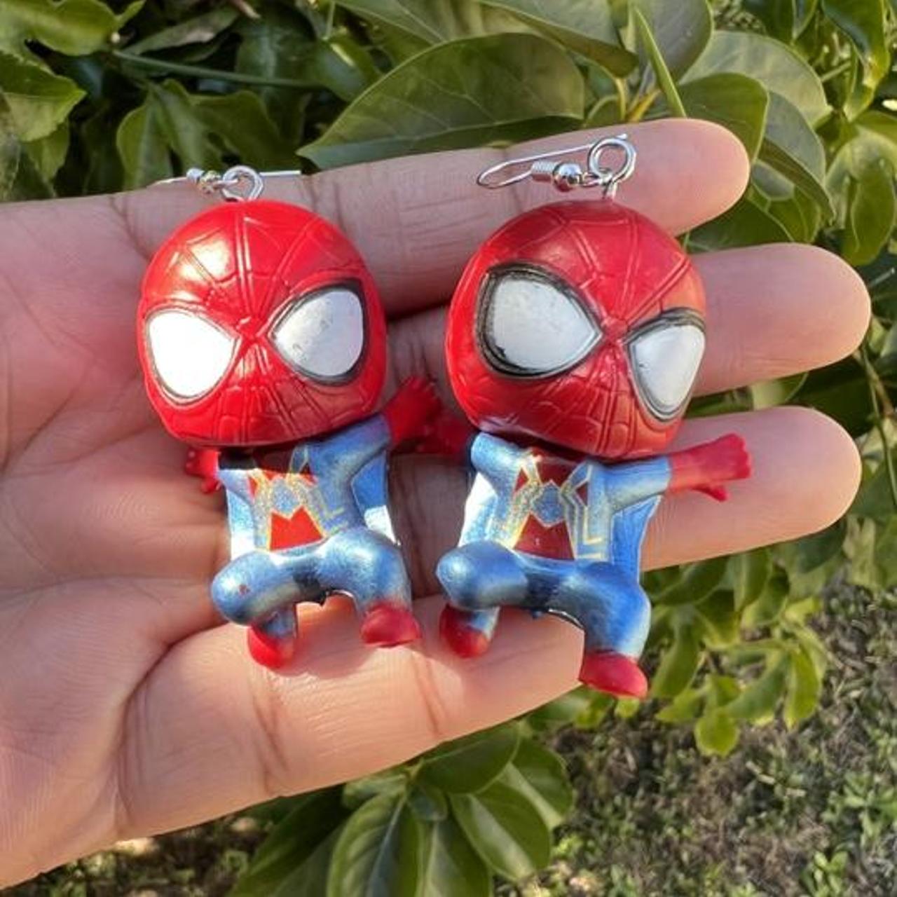 Spiderman earrings hot sale