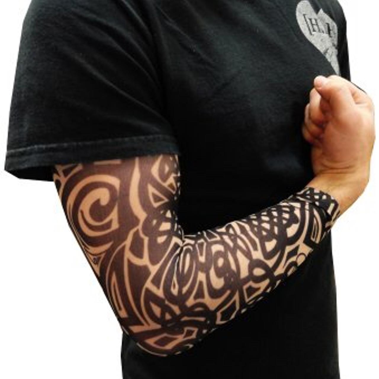 Amazon.com: 12 PCS Temporary Tattoo Sleeves for Men Women Seamless,Arts Arm  Sunscreen Fake Piercings Tattoos Cover Up Sleeves,Designs Tiger, Crown  Heart, Skull, Tribal,Etc Unisex Stretchable Cosplay Accessories : Beauty &  Personal Care