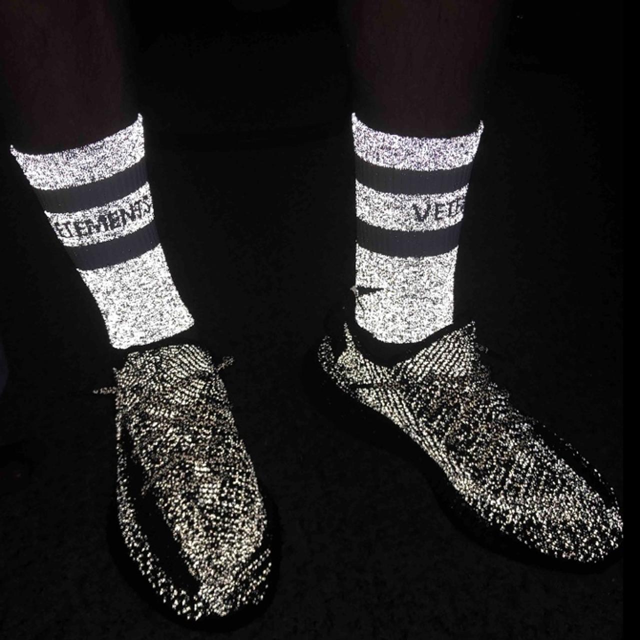 Brand new vetement reflective socks x pair for Depop