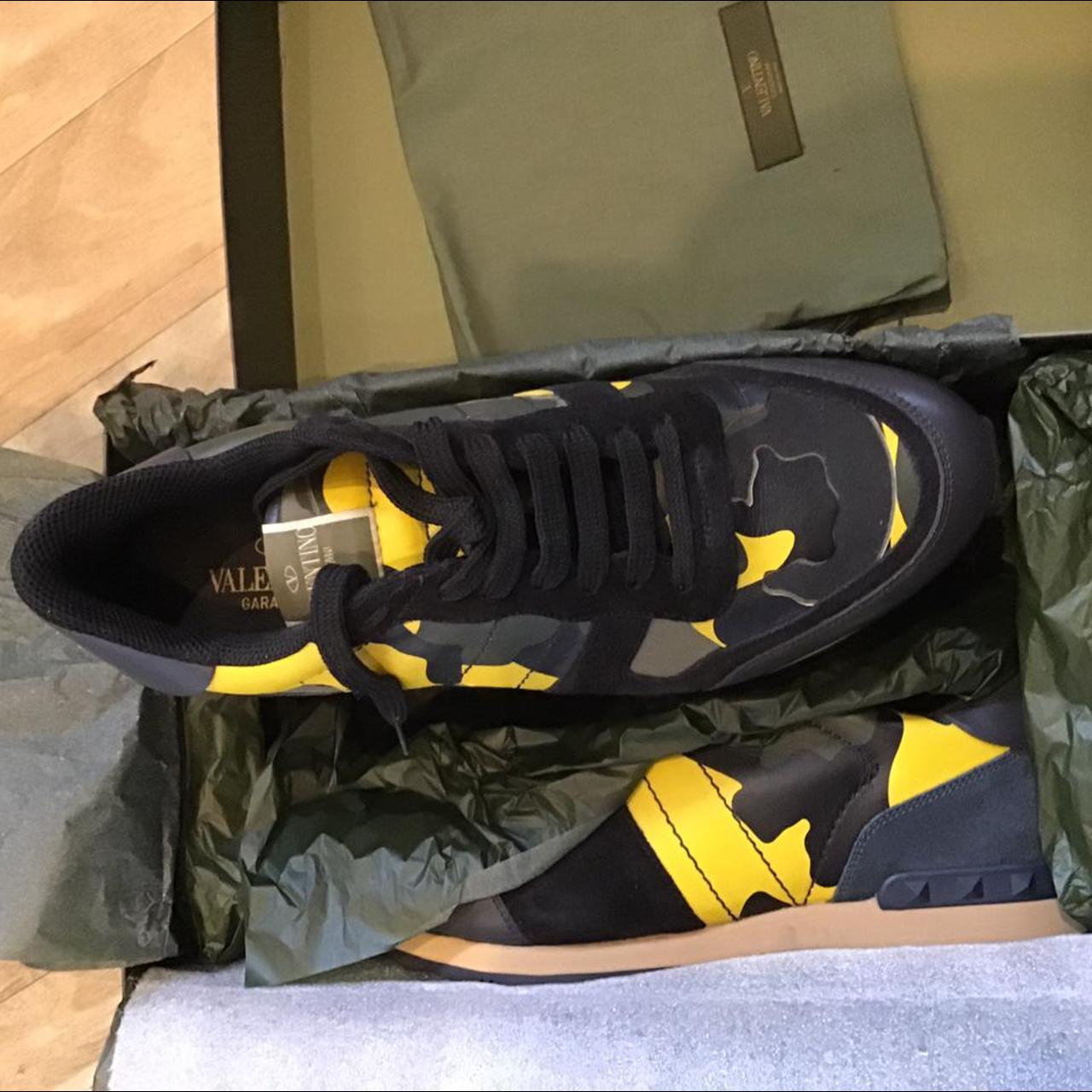 Valentino trainers store yellow camo