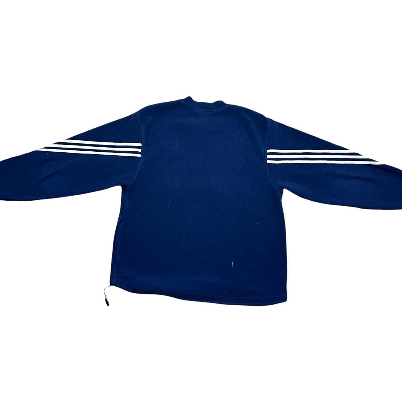 Vintage Adidas 90s Fleece Quarter Zip Pullover... - Depop