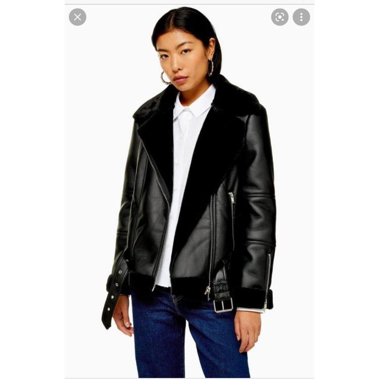 shearling jacket topshop