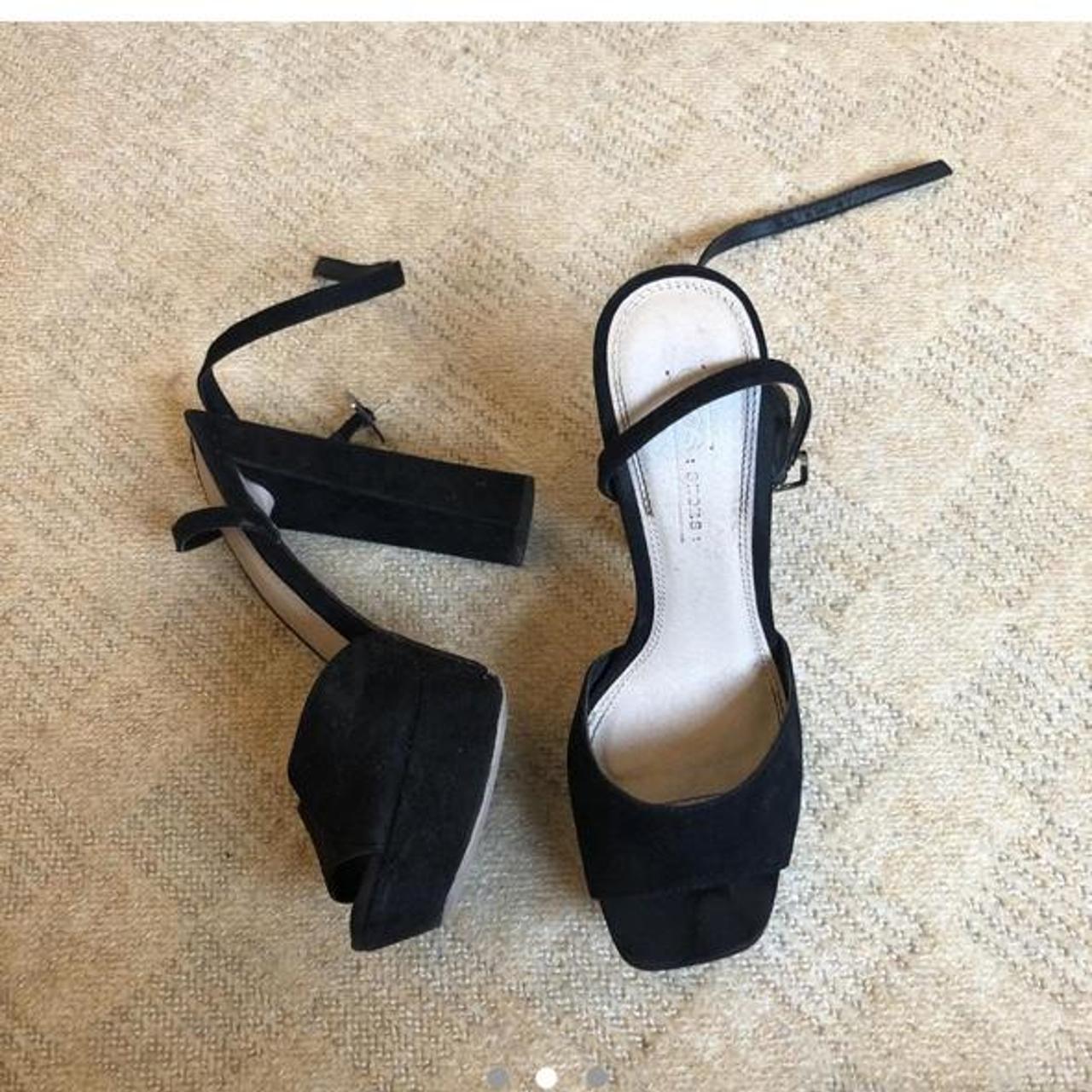 asos black platform heels
