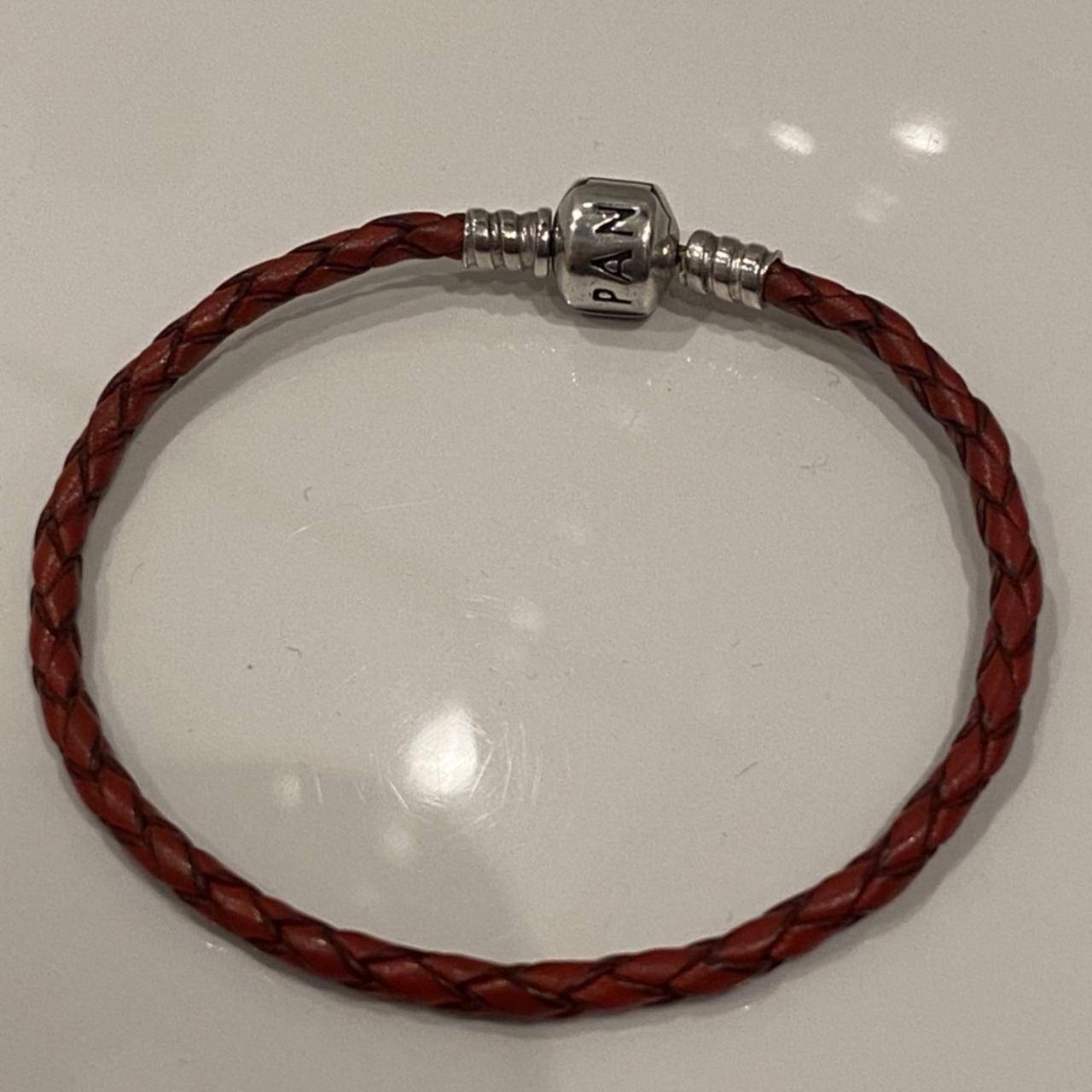 Pandora red hot sale leather bracelet