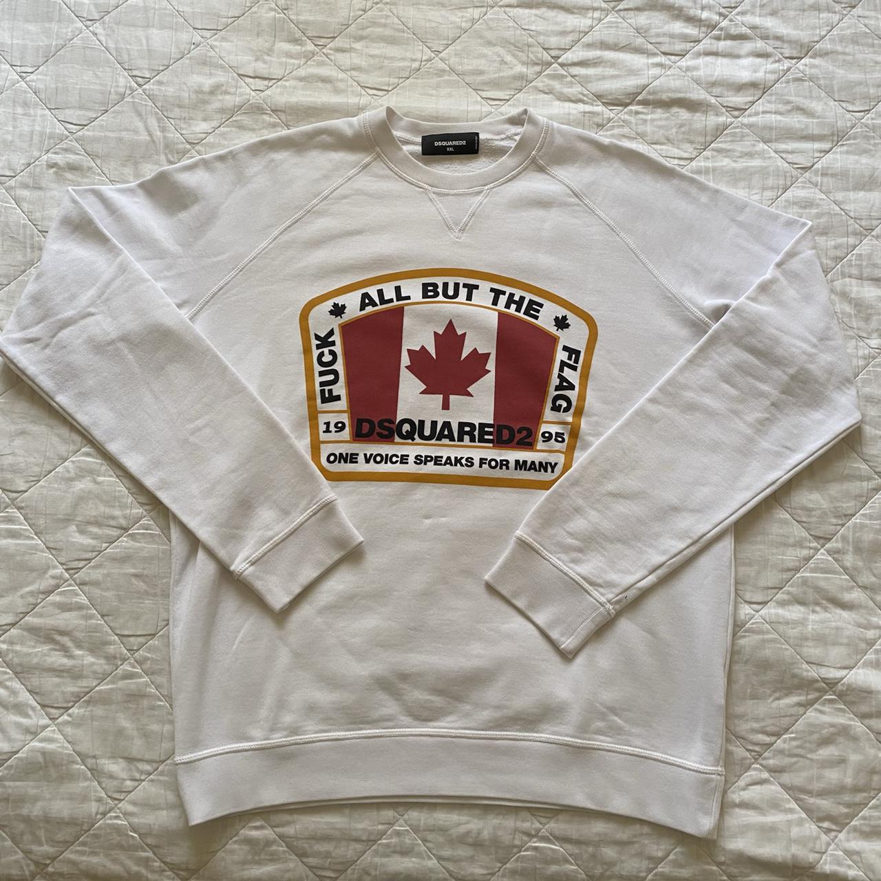 DSQUARED2 F ck All But The Flag Crewneck. Size XXL Depop