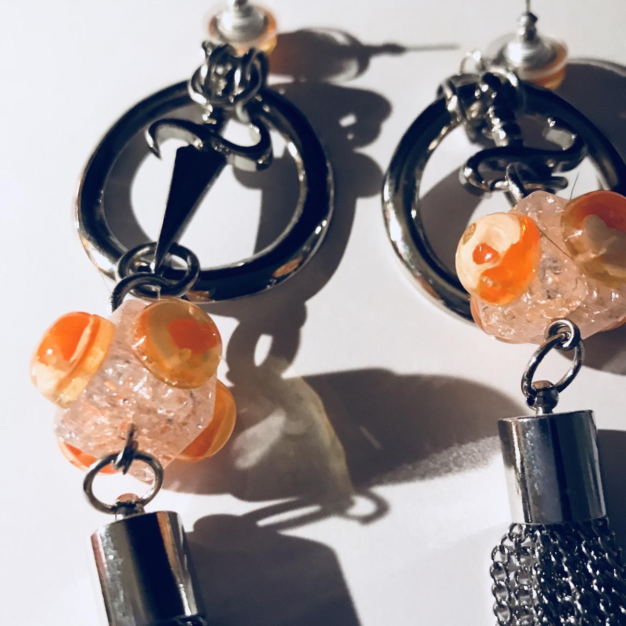 Product Image 2 - Earrings. 3.8 inch long.

#metal
#earrings
#largeearrings
#cyberpunk