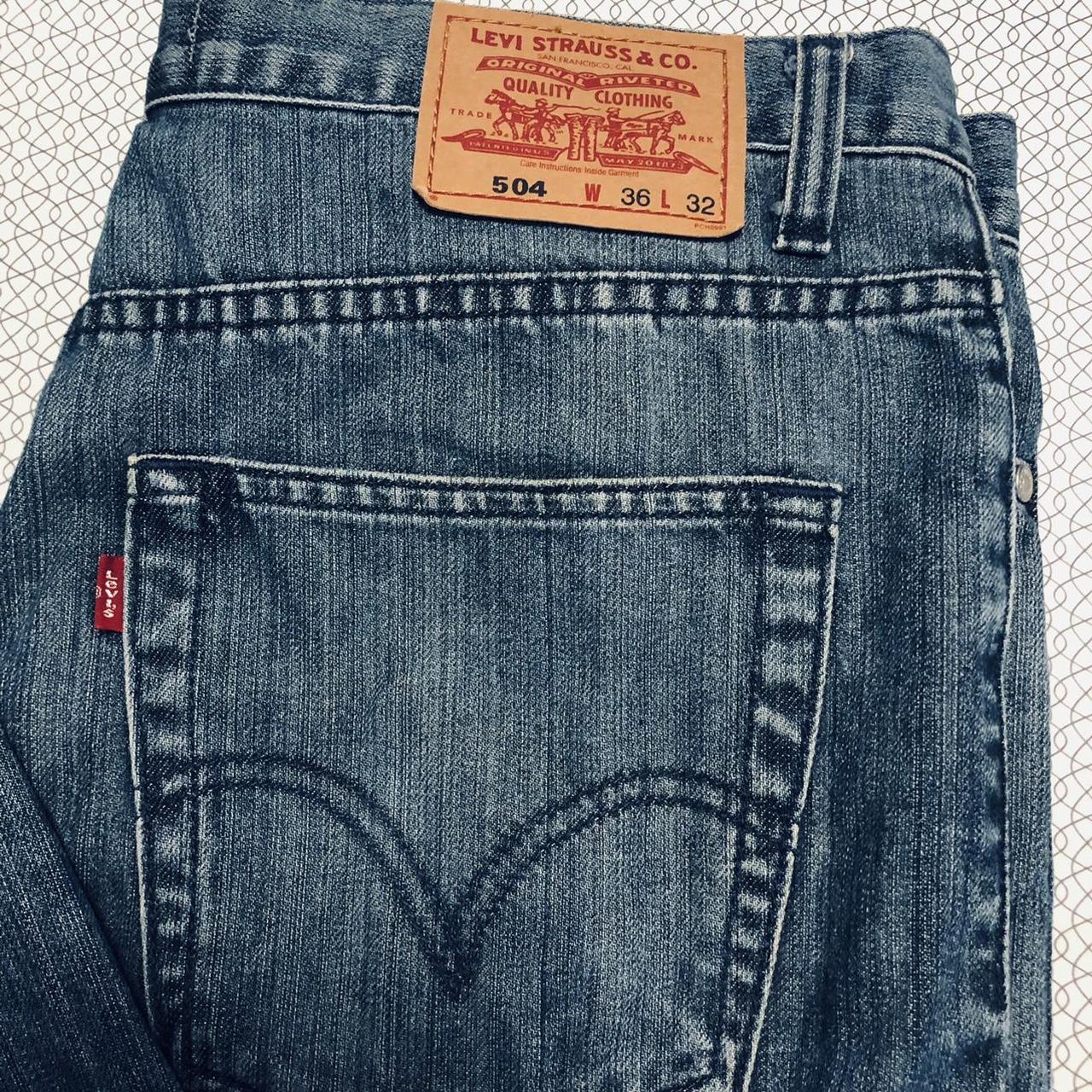 Levi’s 504 blue jeans, regular straight fit, awesome... - Depop