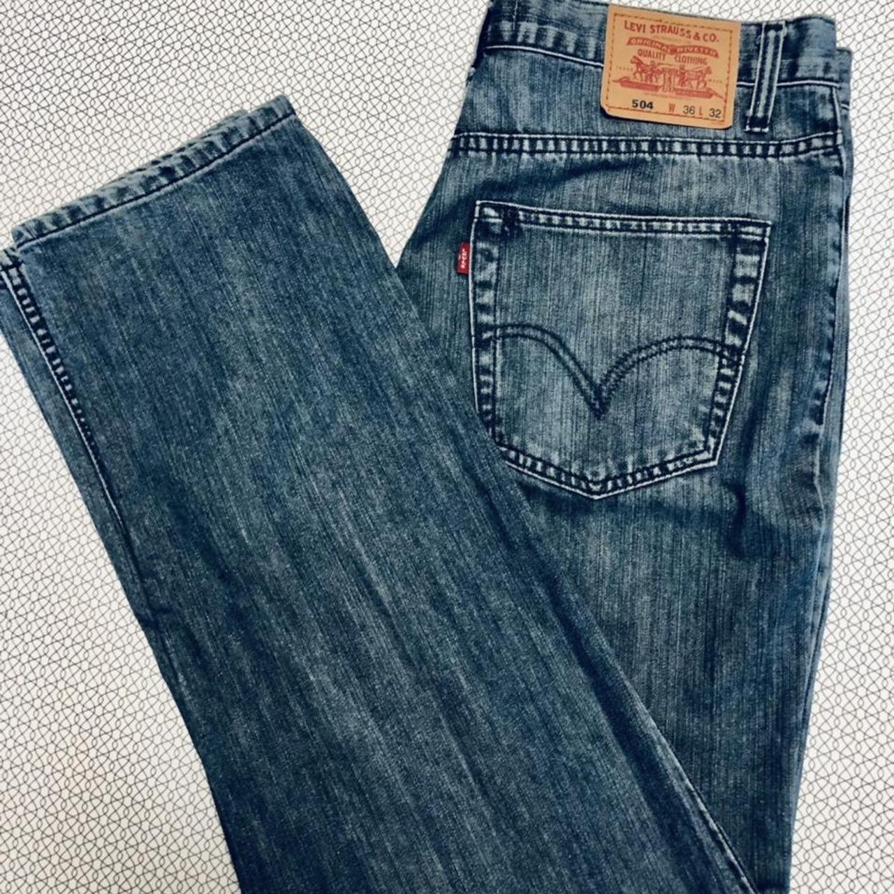 Levi’s 504 blue jeans, regular straight fit, awesome... - Depop