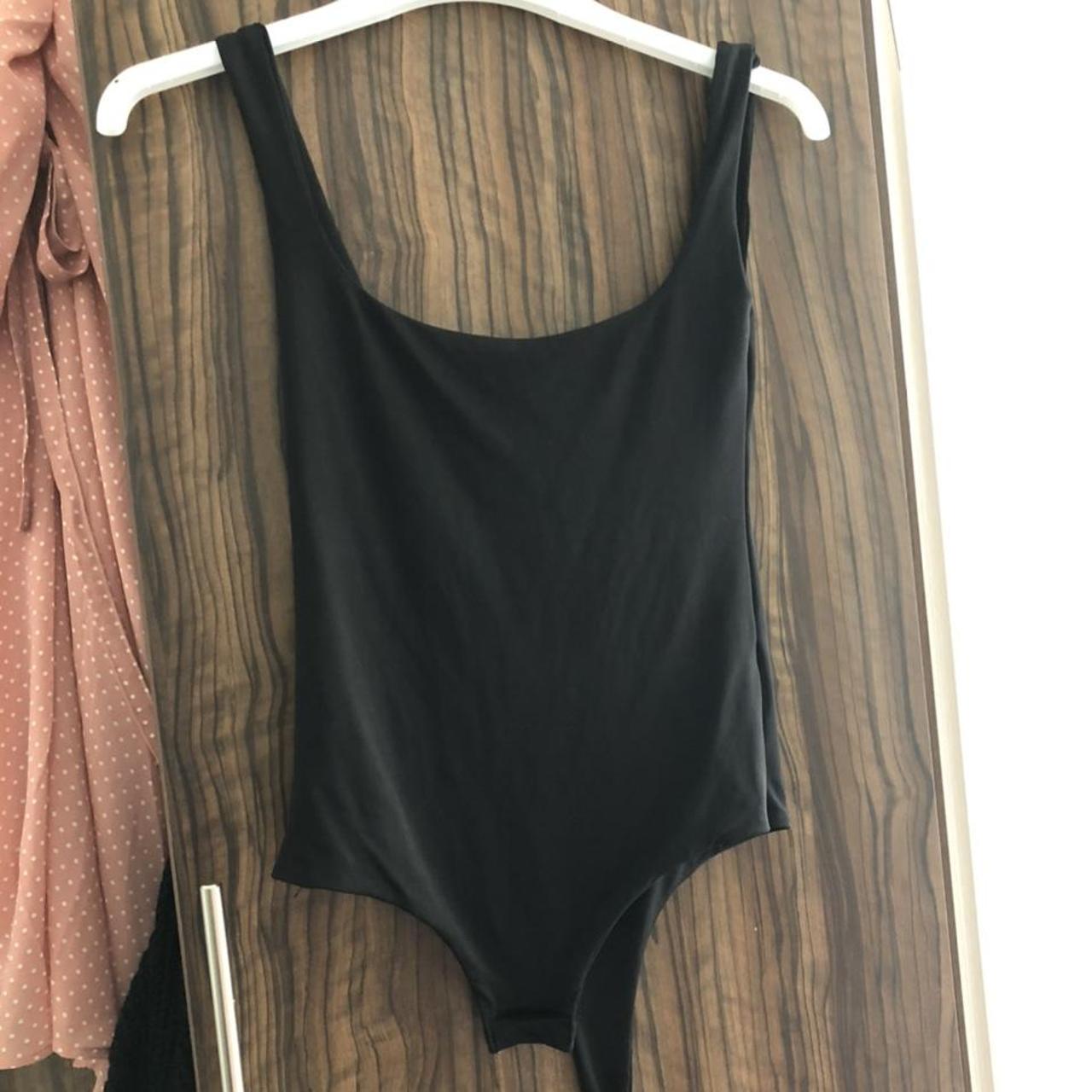 PrettyLittleThing black bodysuit. Worn once just - Depop