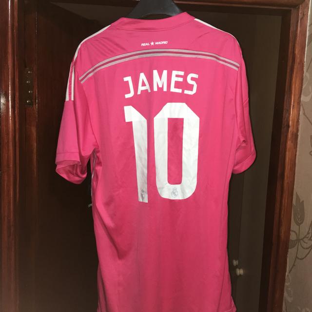 Real Madrid Pink Jersey James Rodríguez Very Good - Depop